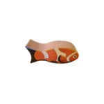 3D Shaped Cardboard Fish Scratch Lounge For Cats Orange