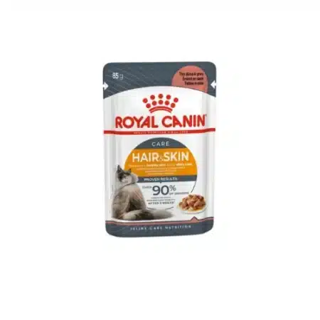 Hair and skin wet food for cat royal canin