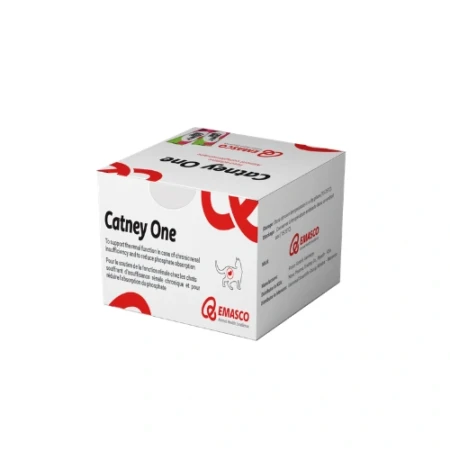 Catney One phosphate binder sachets for feline kidney health support.