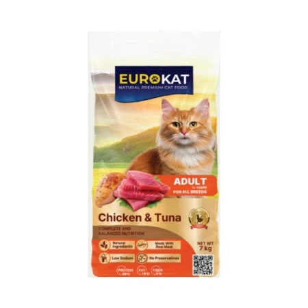 Euro Kat Cat Dry Food Chicken and Tuna Flavor 7 kg