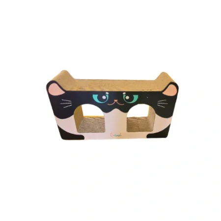 Large Black Cat Face Cardboard Cat Scratch