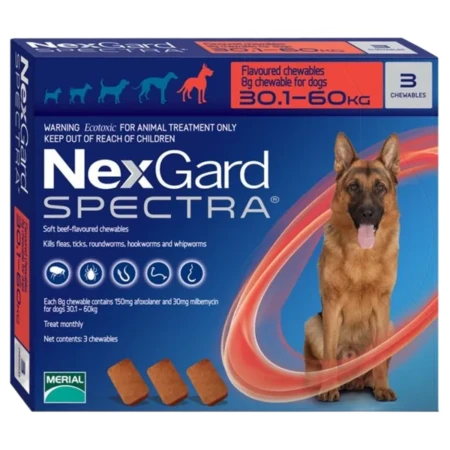 NexGard Spectra Chewable Tablets for Extra Large Dogs (30-60kg)