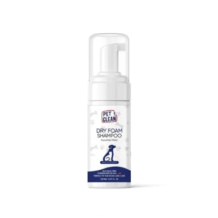 pet clean dry foam shampoo cucumber melon