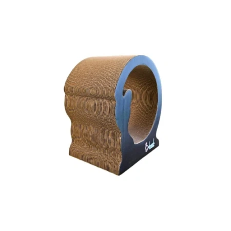 Scratching Cardboard Long-Lasting Cat Face Design